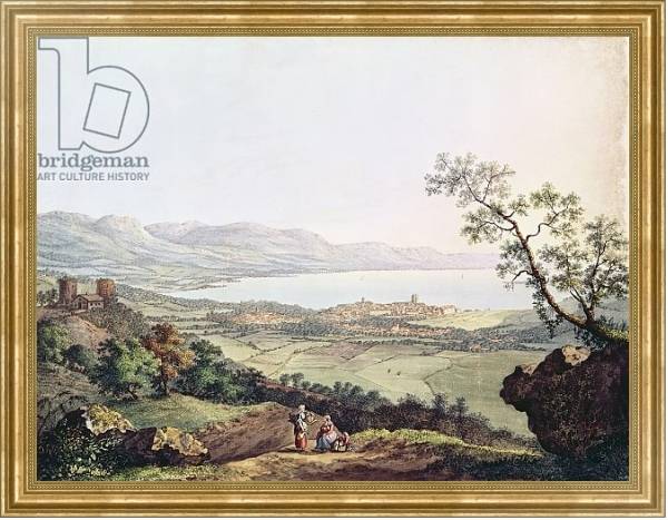 Постер View of Geneva from Saconex in Savoy с типом исполнения На холсте в раме в багетной раме NA033.1.051