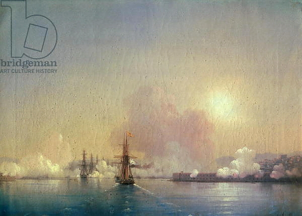 Постер Arrival into Sebastopol Bay, 1852 с типом исполнения На холсте без рамы