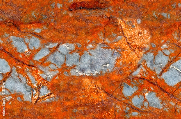 Постер Оранжевый минерал с типом исполнения На холсте без рамы