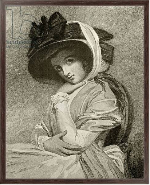 Постер Emma, Lady Hamilton, engraved by John Jones, 1901 с типом исполнения На холсте в раме в багетной раме 221-02