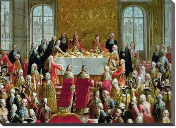 Постер The Coronation Banquet of Joseph II, Emperor of Germany, 1764 с типом исполнения На холсте без рамы