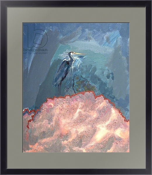 Постер Great Blue Heron 1 с типом исполнения Под стеклом в багетной раме 221-01