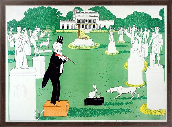 Постер Ouverture de la chasse au bois de Boulogne с типом исполнения На холсте в раме в багетной раме 221-02
