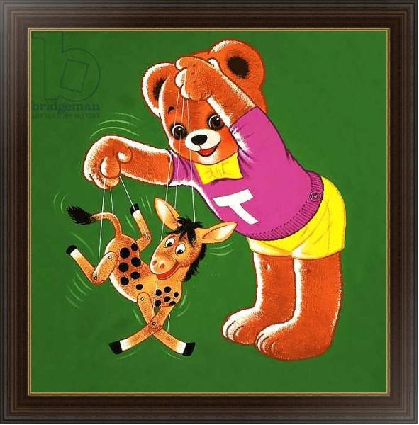 Постер Teddy Bear 289 с типом исполнения На холсте в раме в багетной раме 1.023.151