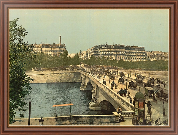 Постер Франция. Париж, мост Альма с типом исполнения На холсте в раме в багетной раме 35-M719P-83