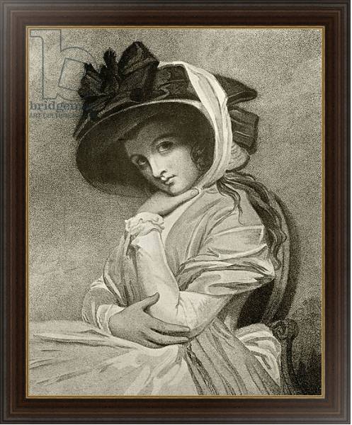 Постер Emma, Lady Hamilton, engraved by John Jones, 1901 с типом исполнения На холсте в раме в багетной раме 1.023.151