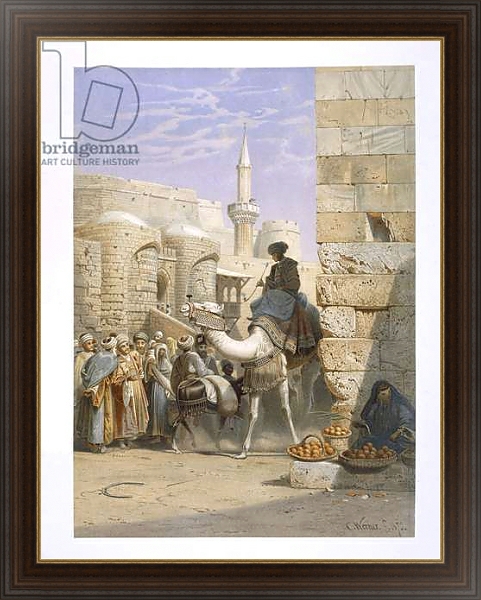 Постер Strassenlebon in Kairo с типом исполнения На холсте в раме в багетной раме 1.023.151