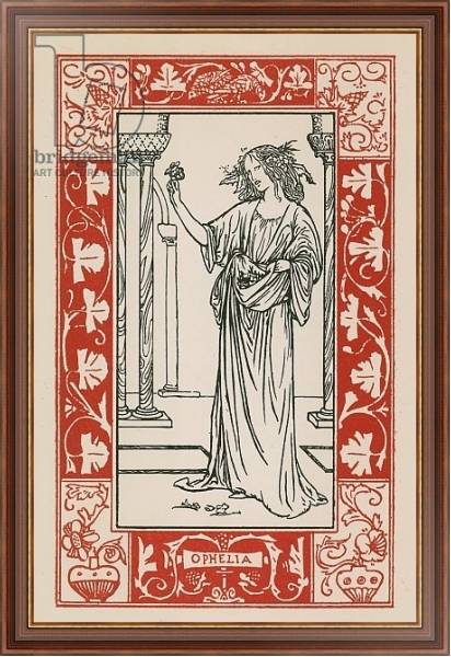 Постер Ophelia, Hamlet с типом исполнения На холсте в раме в багетной раме 35-M719P-83