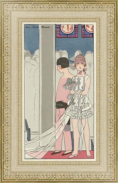 Постер ‘A L’Enseigne de Mignapouf’. с типом исполнения Акварель в раме в багетной раме 484.M48.725