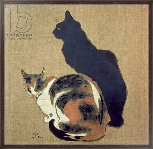 Постер Two Cats, 1894 1 с типом исполнения На холсте в раме в багетной раме 221-02