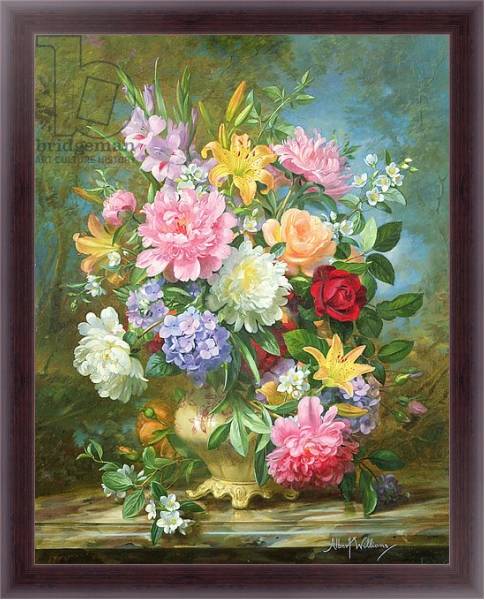 Постер Peonies and mixed flowers с типом исполнения На холсте в раме в багетной раме 402-01.QA