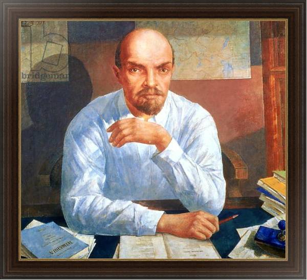 Постер Portrait of Vladimir Ilyich Lenin, 1934 с типом исполнения На холсте в раме в багетной раме 1.023.151