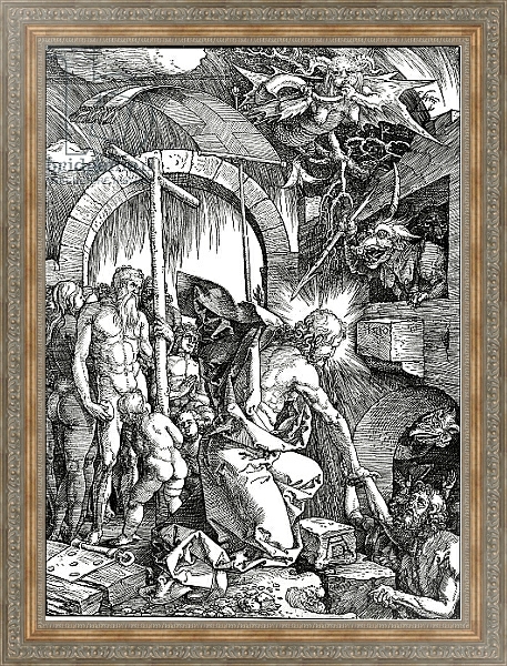 Постер Christ's Descent into Limbo, 1510 с типом исполнения На холсте в раме в багетной раме 484.M48.310