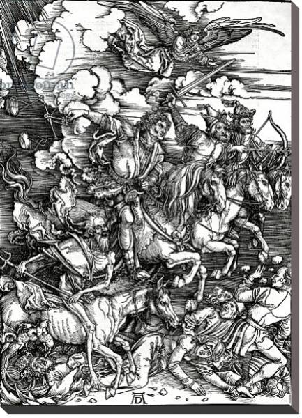 Постер The Four Horsemen of the Apocalypse, 1498 с типом исполнения На холсте без рамы