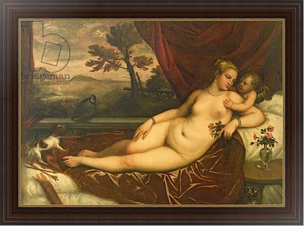 Постер Venus and Cupid 4 с типом исполнения На холсте в раме в багетной раме 1.023.151