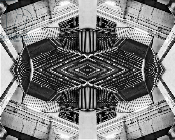 Постер Escher Stairwell, 2015 с типом исполнения На холсте без рамы