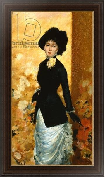 Постер Portrait of a Woman, 1880 с типом исполнения На холсте в раме в багетной раме 1.023.151