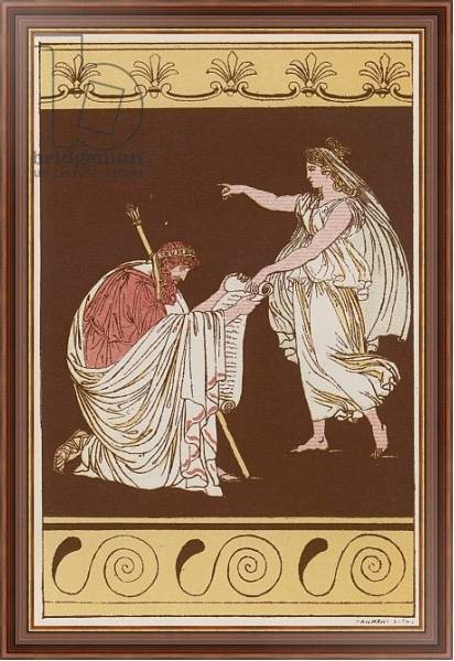 Постер Numa Pompilius & the Nymph Egeria с типом исполнения На холсте в раме в багетной раме 35-M719P-83
