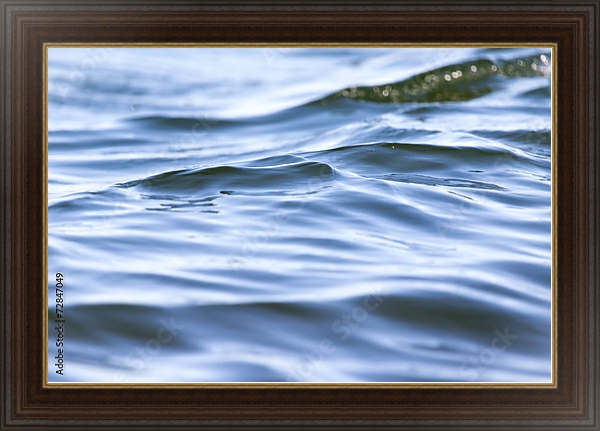 Постер Поверхность моря с типом исполнения На холсте в раме в багетной раме 1.023.151