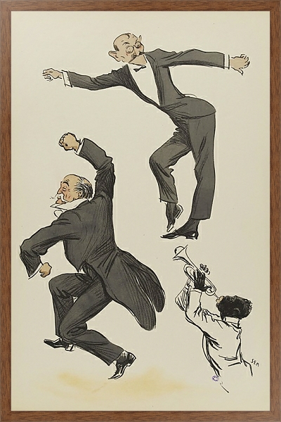 Постер Vieil-Castel et Barry Wall dansent с типом исполнения На холсте в раме в багетной раме 1727.4310