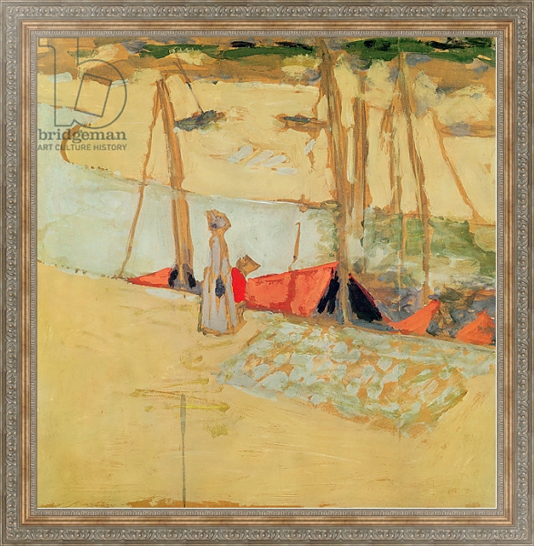 Постер Promenade in the port at Le Pouliguen, 1908 с типом исполнения На холсте в раме в багетной раме 484.M48.310