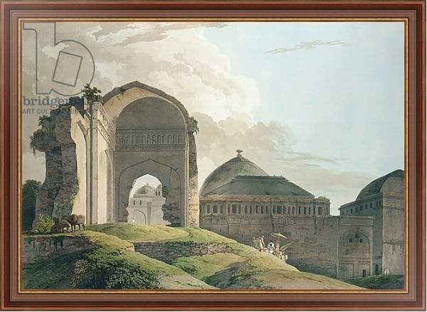 Постер The Ruins of the Palace at Madurai, 1798 с типом исполнения На холсте в раме в багетной раме 35-M719P-83