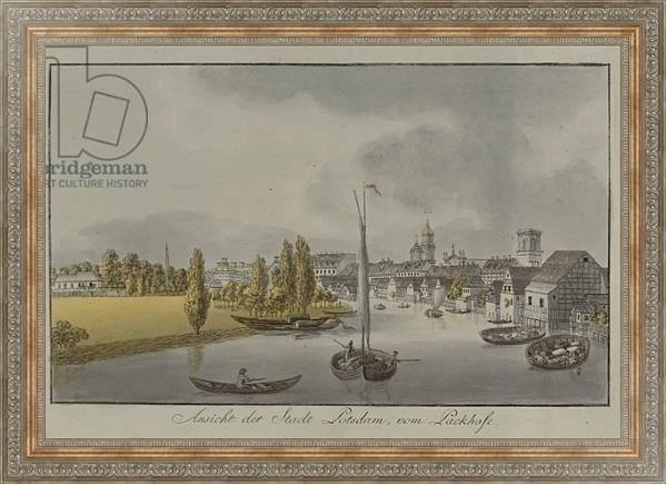 Постер View of Potsdam, c. 1796 с типом исполнения На холсте в раме в багетной раме 484.M48.310
