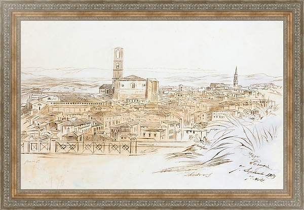 Постер Perugia, Italy с типом исполнения На холсте в раме в багетной раме 484.M48.310
