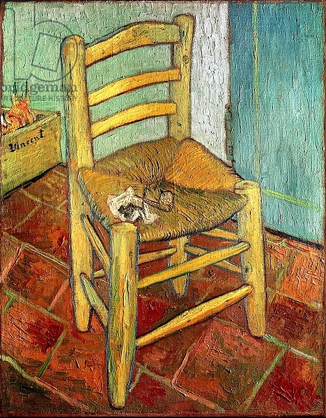 Постер Vincent's Chair, 1888 с типом исполнения На холсте без рамы