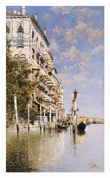 Постер Along the Grand Canal с типом исполнения На холсте в раме в багетной раме 221-03