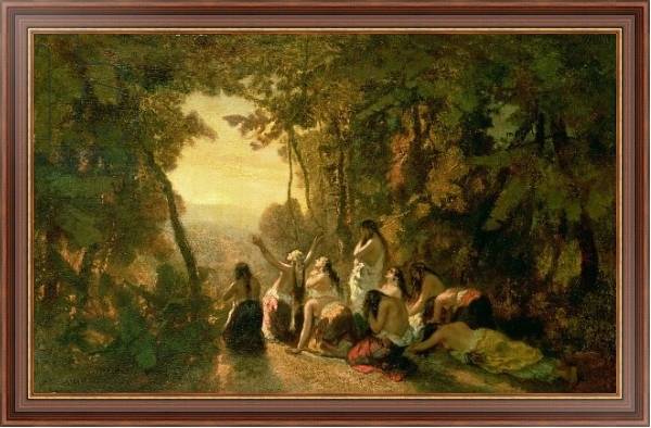 Постер Weeping of the Daughter of Jephthah, 1846 с типом исполнения На холсте в раме в багетной раме 35-M719P-83