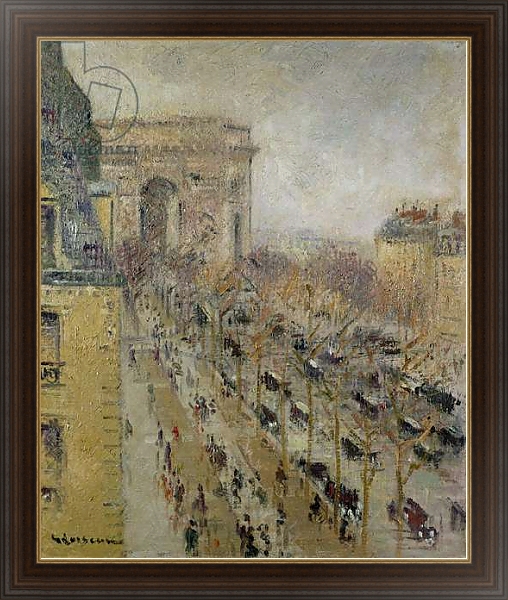 Постер The Arc de Triomphe, 1930 с типом исполнения На холсте в раме в багетной раме 1.023.151
