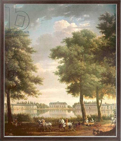 Постер Schloss Benrath, 1806 с типом исполнения На холсте в раме в багетной раме 221-02