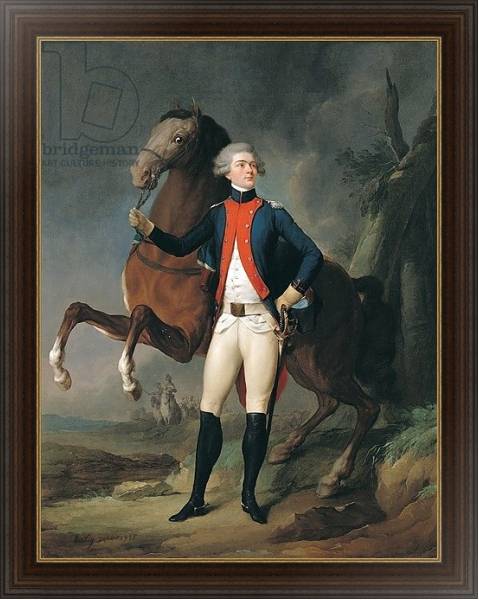 Постер Gilbert Motier Marquis de la Fayette, 1788 с типом исполнения На холсте в раме в багетной раме 1.023.151