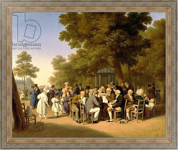 Постер Politicians in the Tuileries Gardens, 1832 с типом исполнения На холсте в раме в багетной раме 484.M48.310