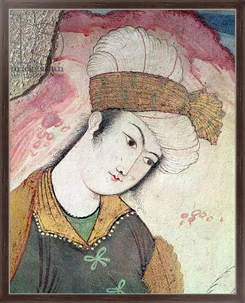Постер Gentleman from the Court of Shah Abbas I, 1585-1627 с типом исполнения На холсте в раме в багетной раме 221-02