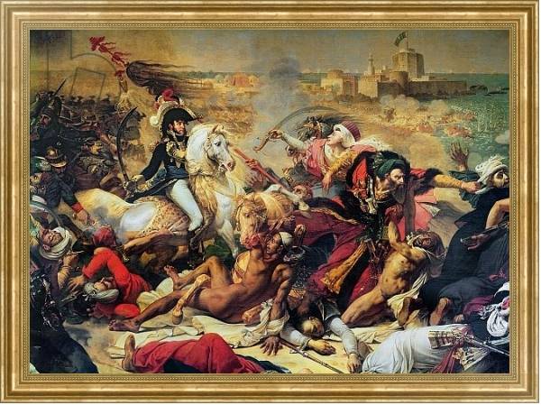 Постер The Battle of Aboukir, 25th July 1799 с типом исполнения На холсте в раме в багетной раме NA033.1.051