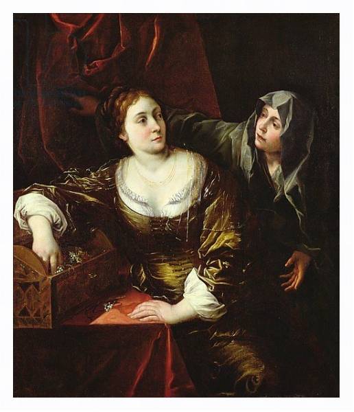 Постер Martha and Mary or, Woman with her Maid с типом исполнения На холсте в раме в багетной раме 221-03