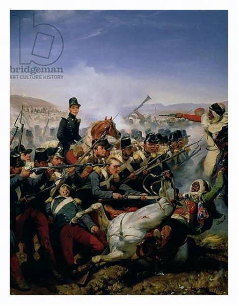 Постер The Battle of Somah, 1839 с типом исполнения На холсте в раме в багетной раме 221-03