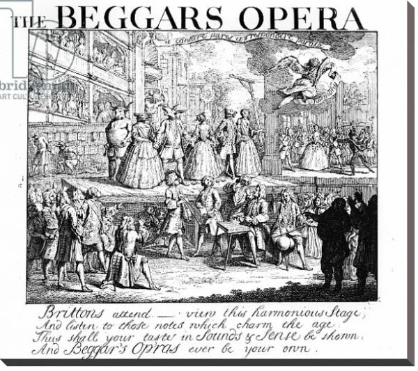 Постер The Beggar's Opera Burlesqued, 1728 с типом исполнения На холсте без рамы