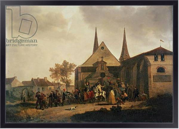 Постер Pillage of a Church during the Revolution с типом исполнения На холсте в раме в багетной раме 221-01