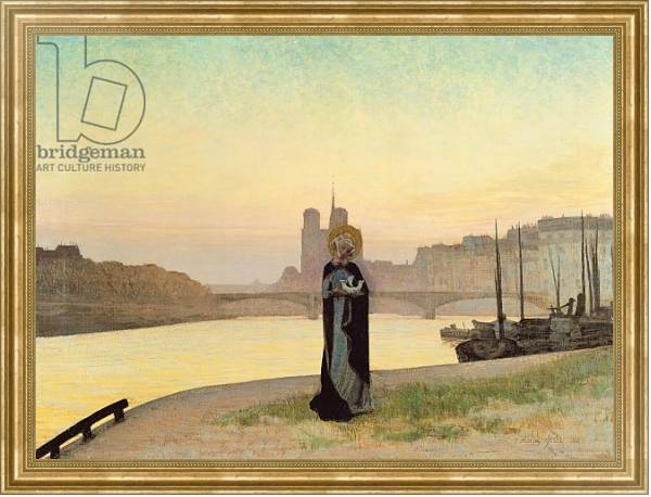 Постер St. Genevieve, 1885 с типом исполнения На холсте в раме в багетной раме NA033.1.051