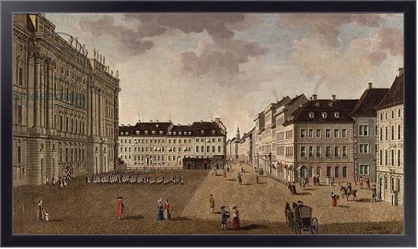 Постер Berlin City Palace, 1765 с типом исполнения На холсте в раме в багетной раме 221-01