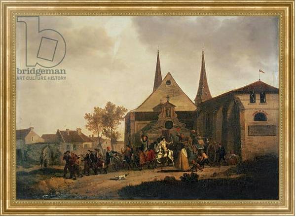 Постер Pillage of a Church during the Revolution с типом исполнения На холсте в раме в багетной раме NA033.1.051
