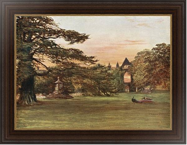 Постер Garden of Newstead Abbey с типом исполнения На холсте в раме в багетной раме 1.023.151
