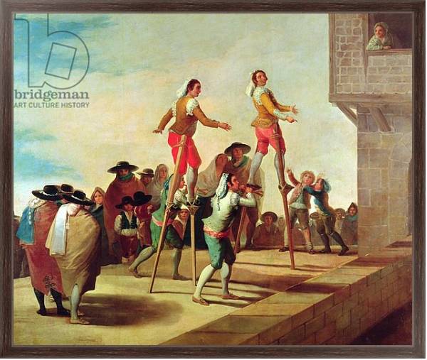 Постер The Stilts, c.1791-92 с типом исполнения На холсте в раме в багетной раме 221-02