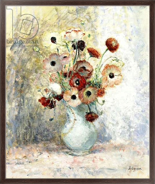 Постер Bouquet of Anemones, с типом исполнения На холсте в раме в багетной раме 221-02