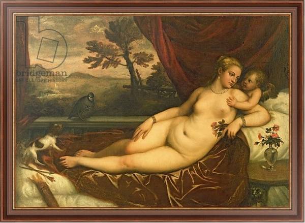 Постер Venus and Cupid 4 с типом исполнения На холсте в раме в багетной раме 35-M719P-83