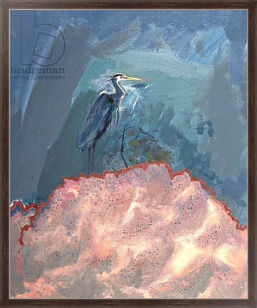 Постер Great Blue Heron 1 с типом исполнения На холсте в раме в багетной раме 221-02