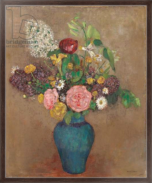 Постер Vase with Flowers с типом исполнения На холсте в раме в багетной раме 221-02